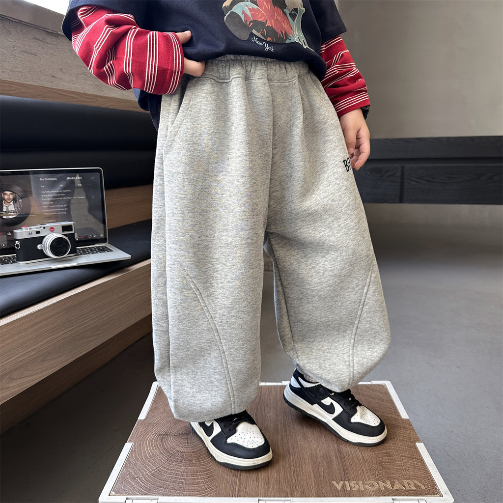 Stylish Tapered Drawstring Joggers for Boys