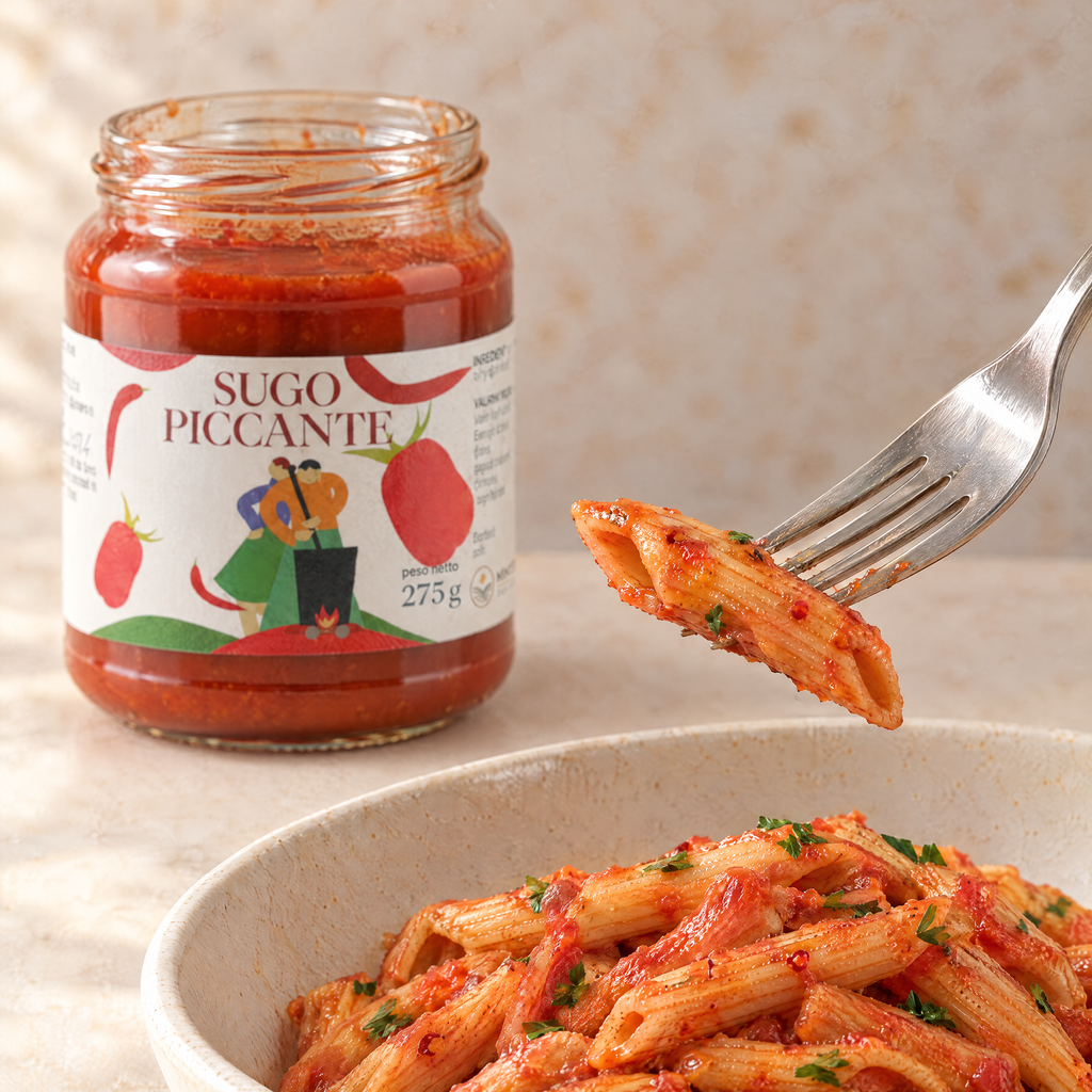 Sugo all'Arrabbiata Artigianale - Piccante, con Peperoncino e Olio EVO