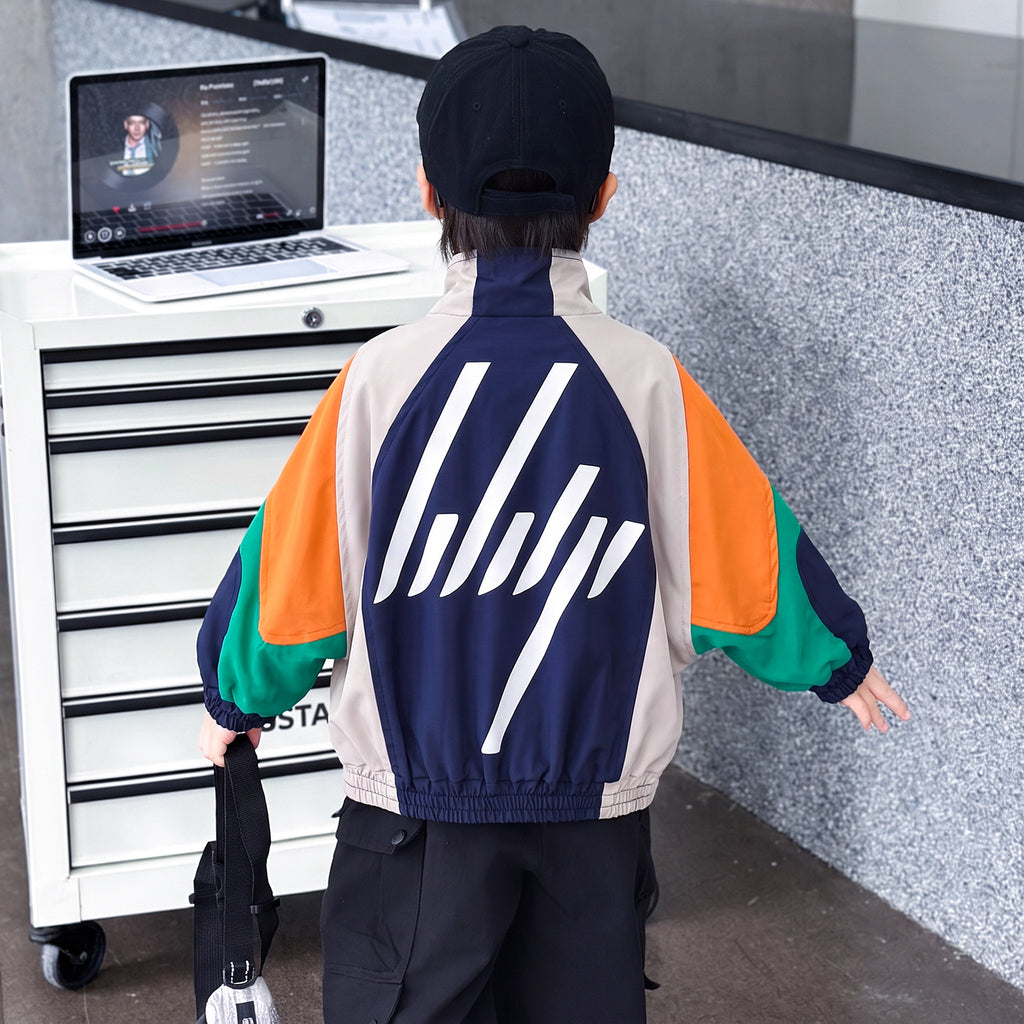 Boys Spring Autumn Cool Stylish Loose Fit Jacket