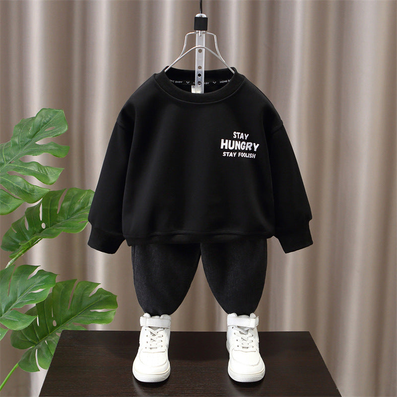 Boys Casual Long Sleeve Pullover Sweatshirt Autumn Base Layer Top