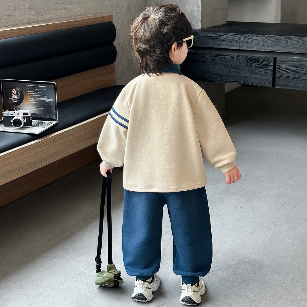Boys Polo Shirt Two-Piece Set