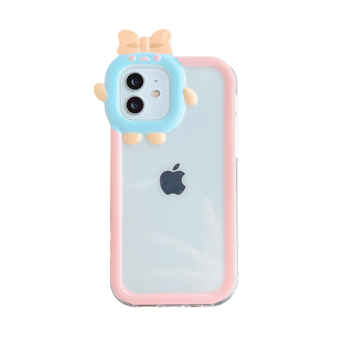 Mehrfarbige kleine Monster-Kameraaussparung für Apple iPhone 14 Maxe Handyhülle, Angel Eye 12 Pro, transparente weiche TPU-Hülle für 13/XR