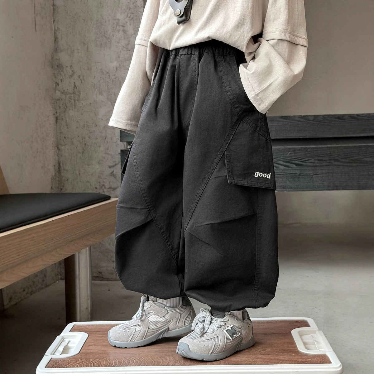 Boys'  Casual Cargo Jogger Pants