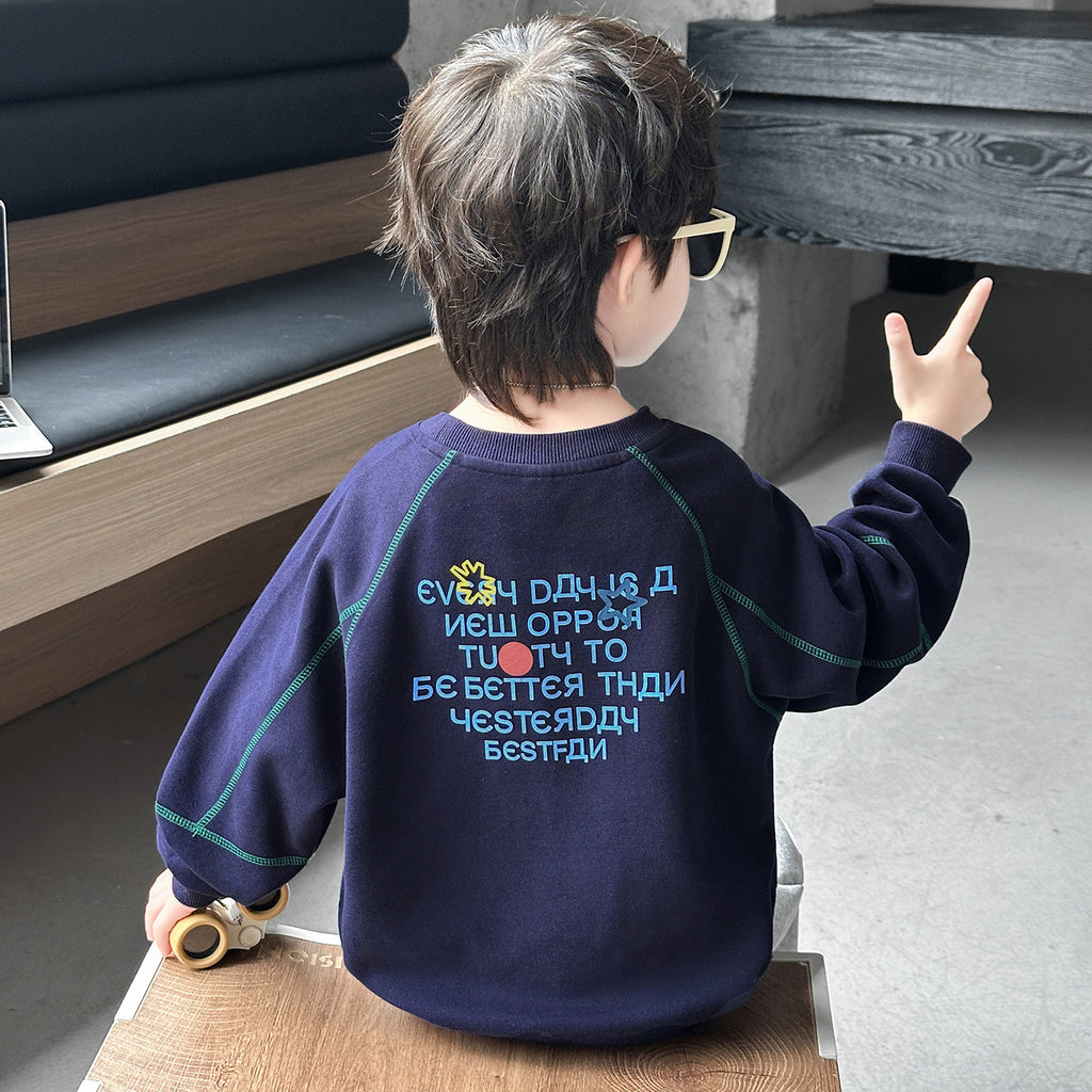 Long Sleeve Crew Neck Boys Sweatshirt