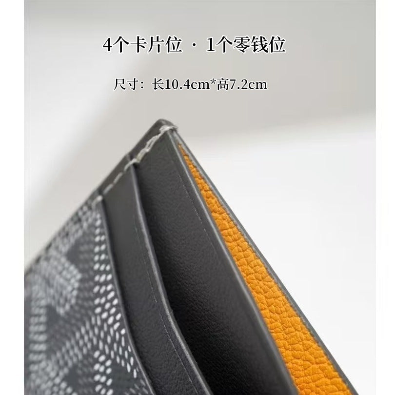 Goyard Fashion Card Holder for Men and Women, Multi-functional Wallet with Card and ID Slots, Casual Everyday Compact Card Case