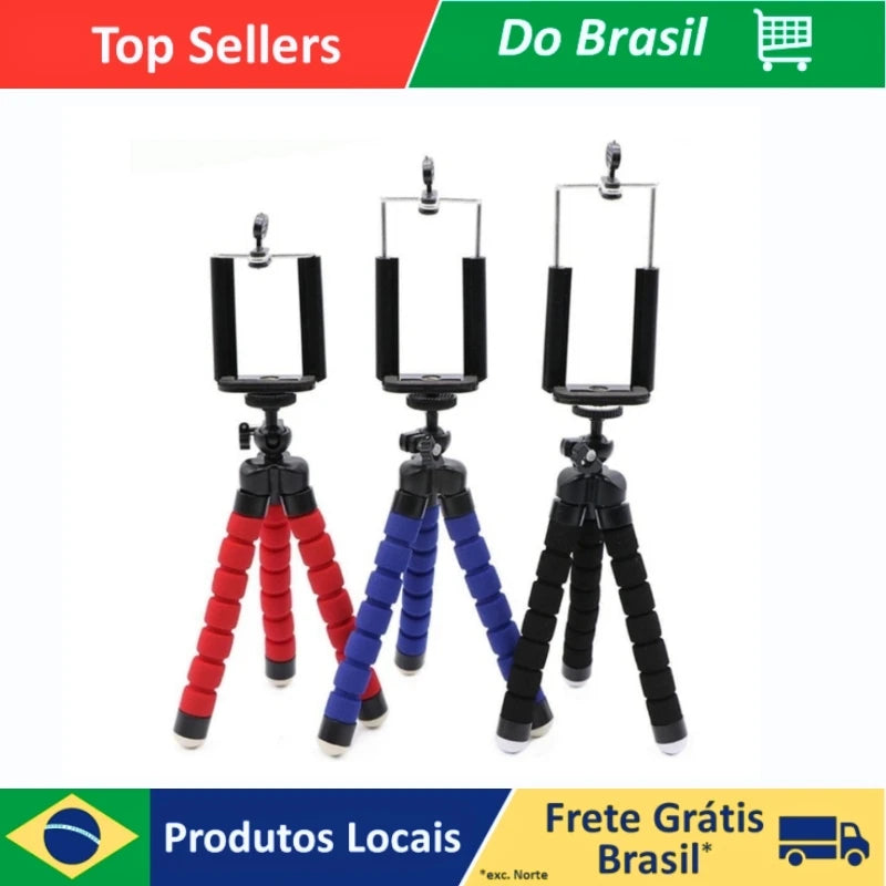 Mini Flexible Tripod Universal Colorful Mobile Phone Holder