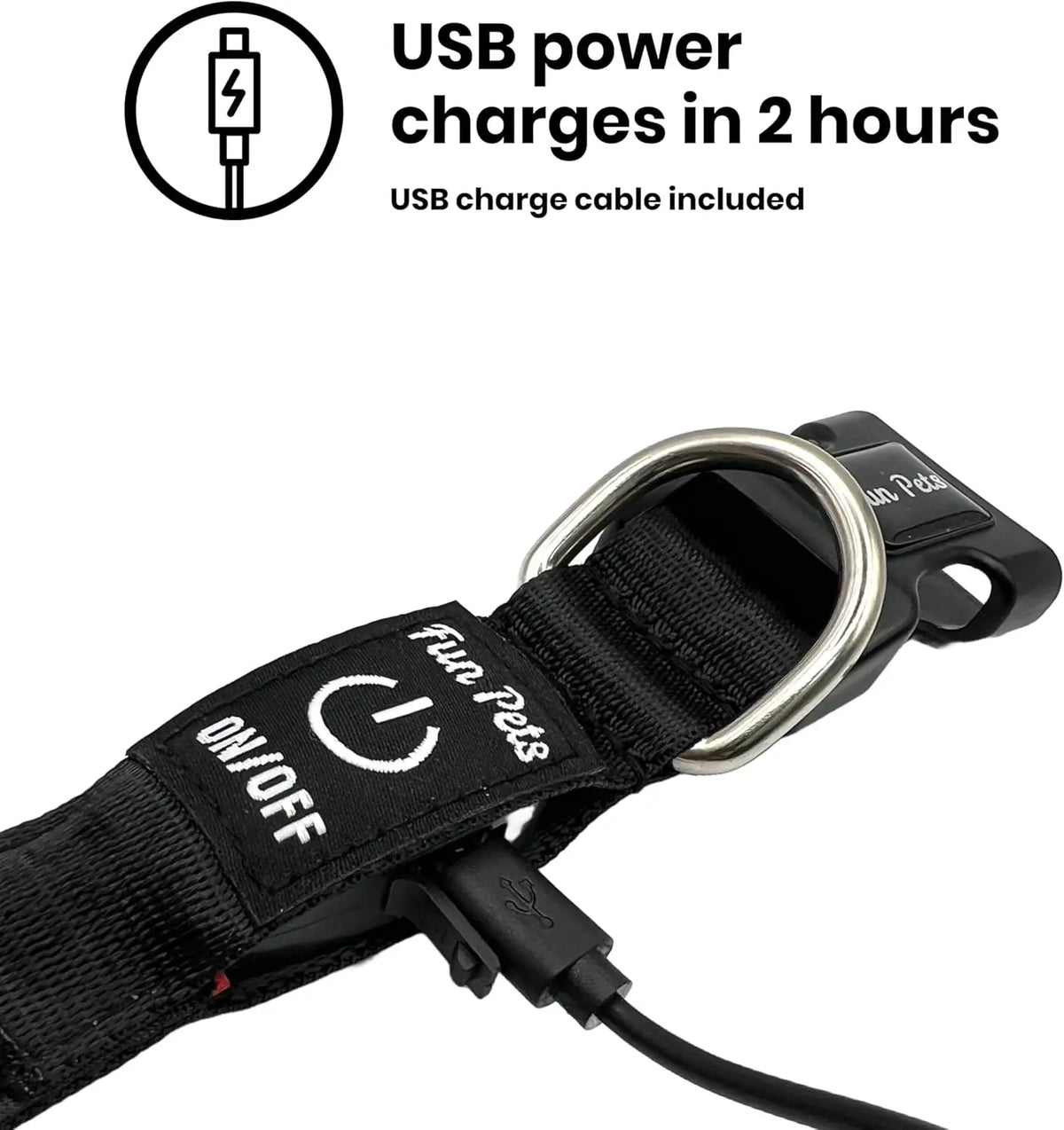 Collier pour chien en nylon avec LED de sécurité clignotante pour la nuit, lumineux dans le noir, laisse pour chien, accessoire fluorescent lumineux pour chien