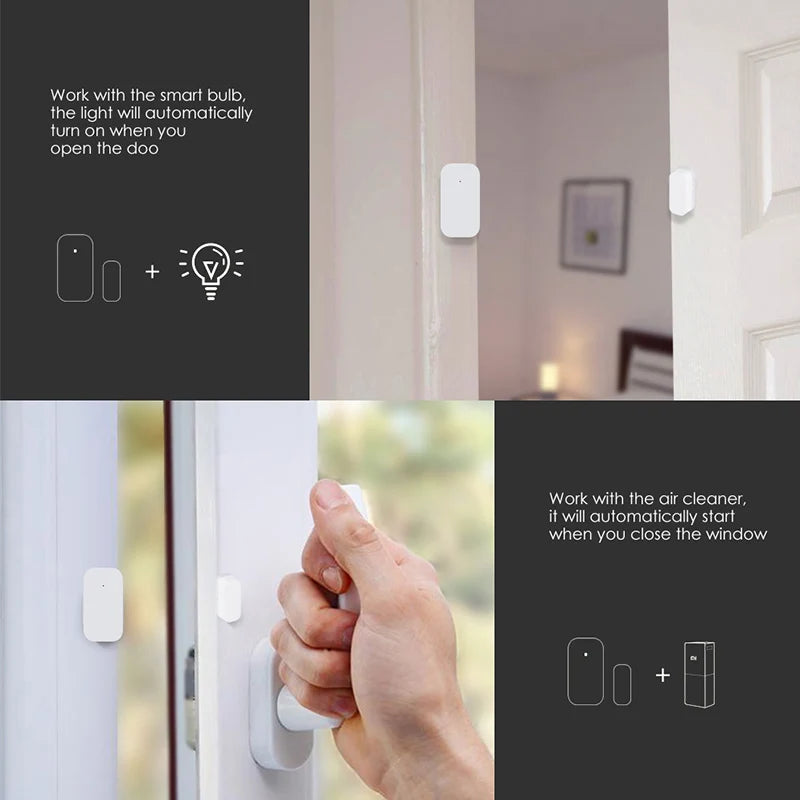 Original Aqara Tür-/Fenstersensor, drahtlose ZigBee-Verbindung, intelligenter Türsensor MCCGQ11LM, Smart Home, kompatibel mit Mi Home und der HomeKit-App