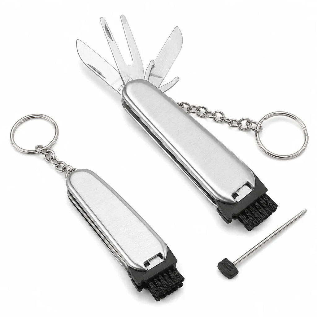 Folding Mushroom Foraging Knife with Cleaning Brush
