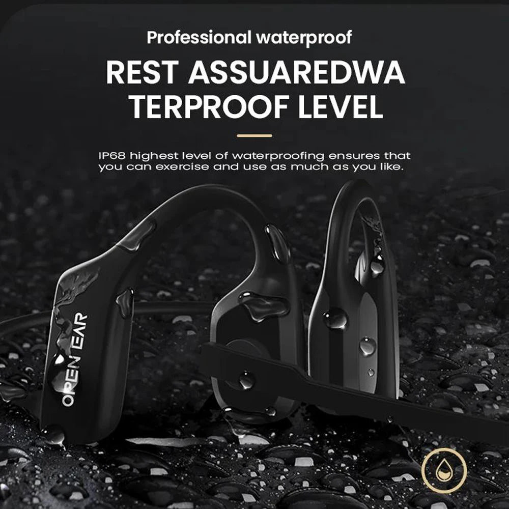 Cuffie wireless open-ear Bluetooth con microfono