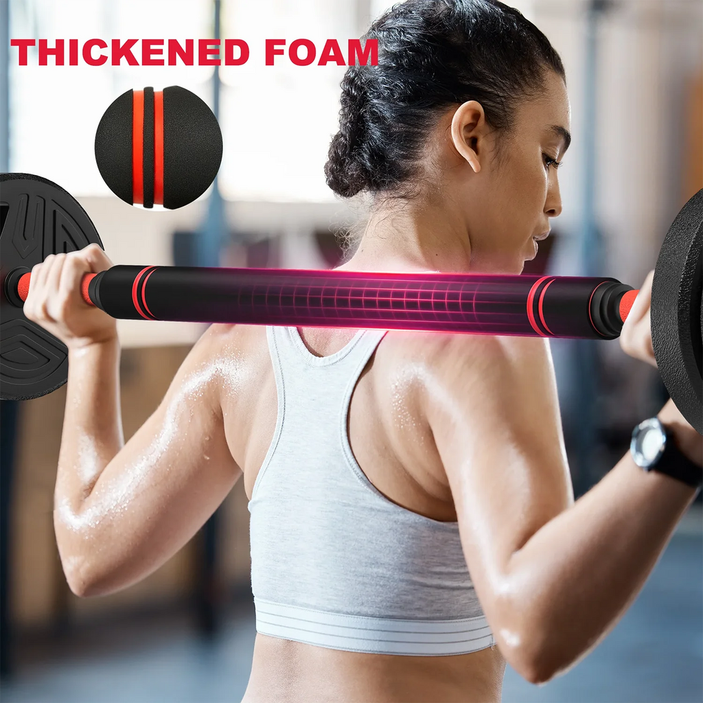 Adjustable 20 kg or 26 kg Dumbbell and Barbell Set