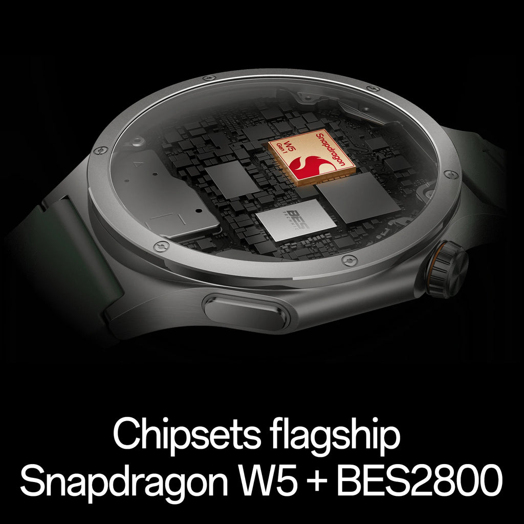 Oneplus Watch 4 Titanium Edition Smartwatch, 1.5 Inch Ltpo Amoled Sapphire Display, up to 16 Days Battery Life, Dual Band Gps, 646Mah, 2Gb+32Gb, Wear Os, Voice Assistant, 5Atm Waterproof, Sports Smart Watch