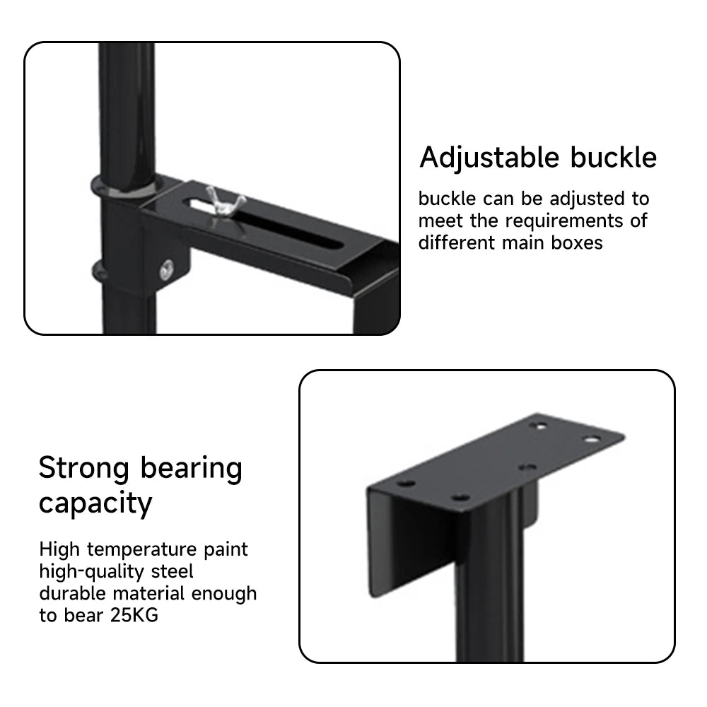 Adjustable Under-Desk Steel Computer Tower Holder