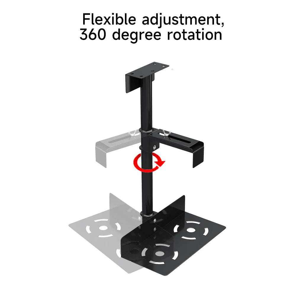 Adjustable Under-Desk Steel Computer Tower Holder