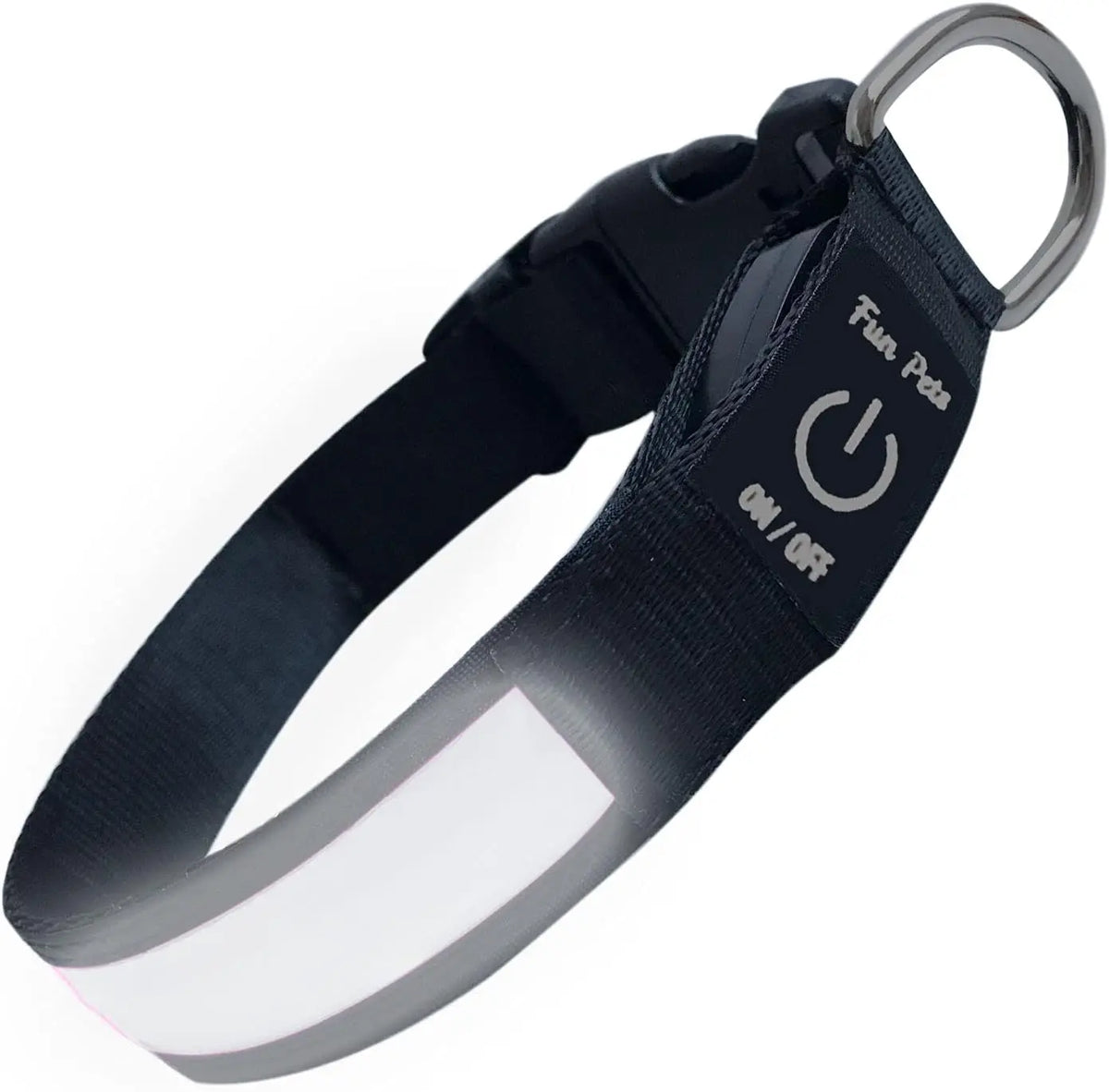 Hundehalsband aus Nylon mit LED-Nachtsicherheitsfunktion, blinkend und im Dunkeln leuchtend, Leine für Hunde, leuchtendes fluoreszierendes Hundezubehör Halsband