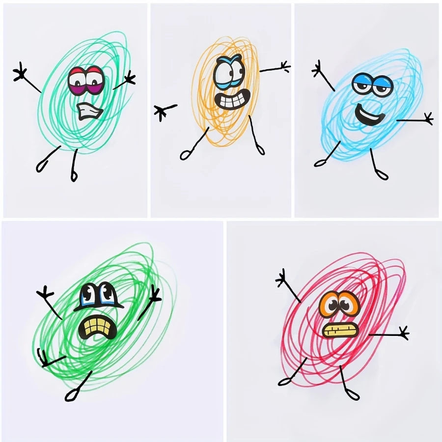 480 Pcs Color Funny Eyes and Mouth Stickers for Scrapbooking, DIY Halloween Decoration, Self-Adhesive Face Parts Stickers