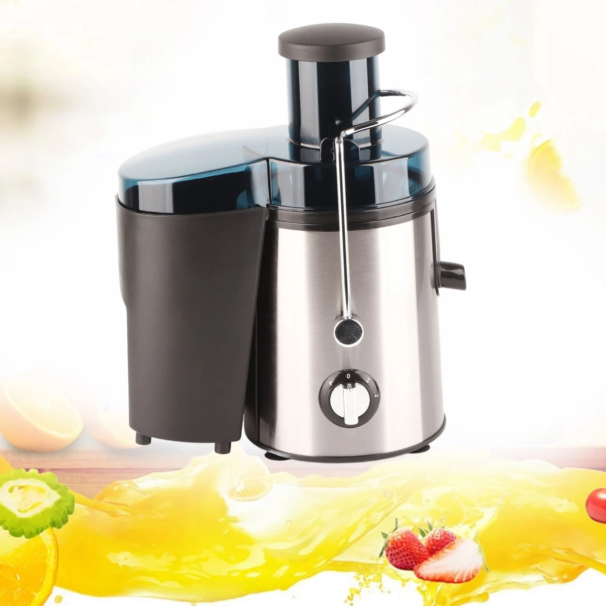 500-ml-Edelstahl-Entsafter für ganze Früchte und Gemüse, Zentrifugal-Entsafter