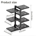 Organizador de ollas ajustable, estante de almacenamiento de acero al carbono para cocina, organizador de ollas y sartenes multicapa para el hogar