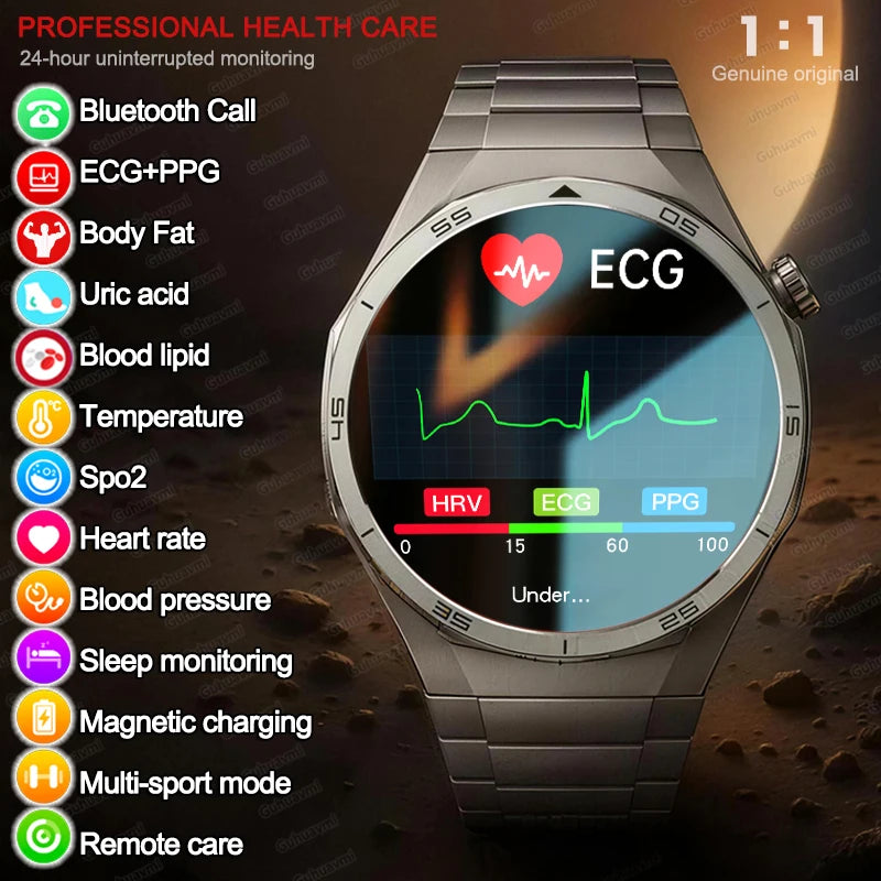 Smartwatch rotondo AMOLED da 1,56″ con chiamate Bluetooth