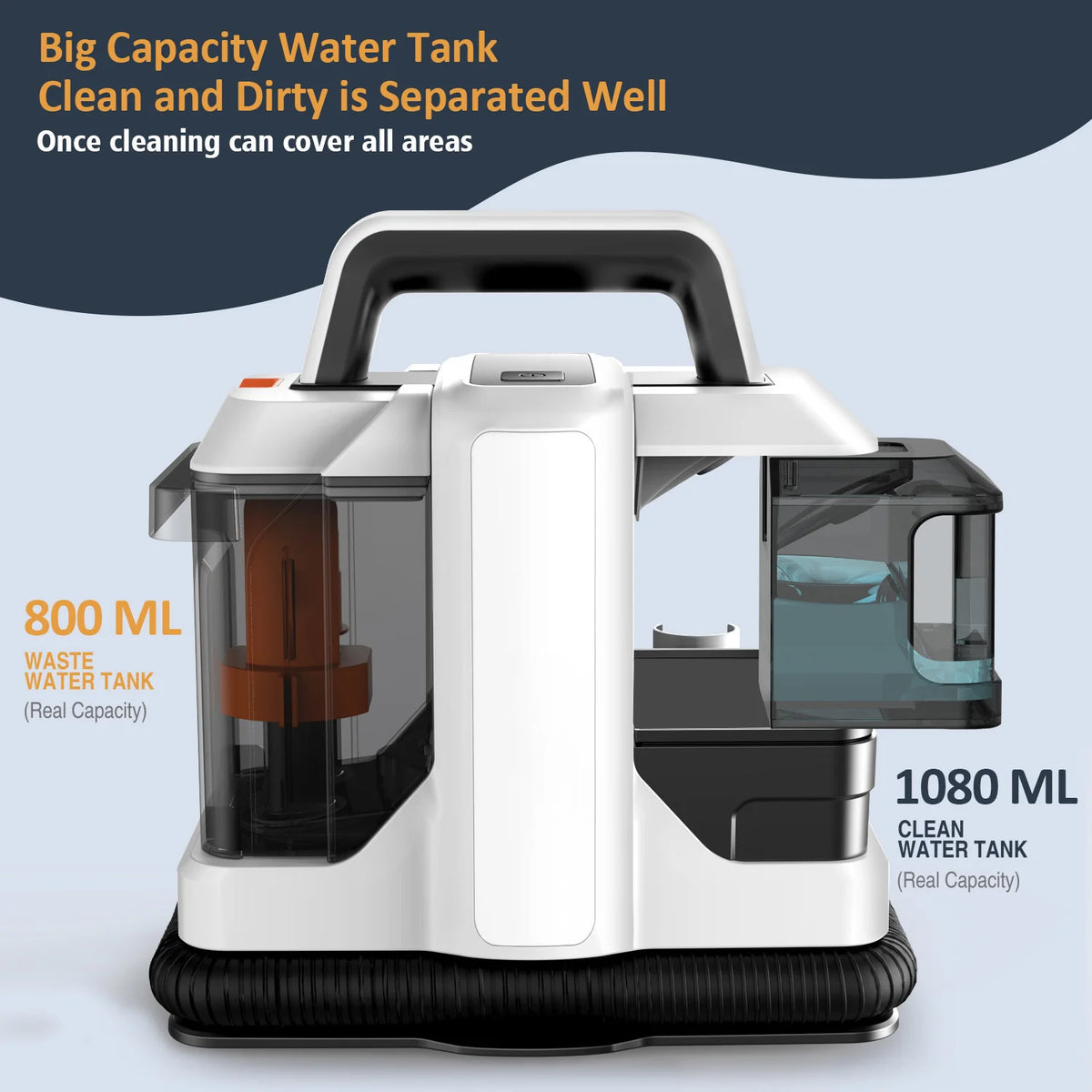 Spot Cleaner 750W 15KPa Hand-Teppichreiniger für Sofa Vorhang Sprüh-Saug-Integrierte Maschine Haushaltsreinigungsmaschine