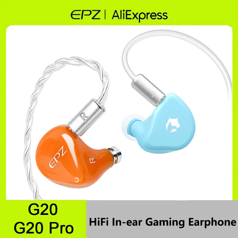 EPZ G20/G20 Pro HIFI Gaming Earphone HiFi Music/Gaming Headphones Type-C Interface / 3.5mm Headphone Detachable Cable