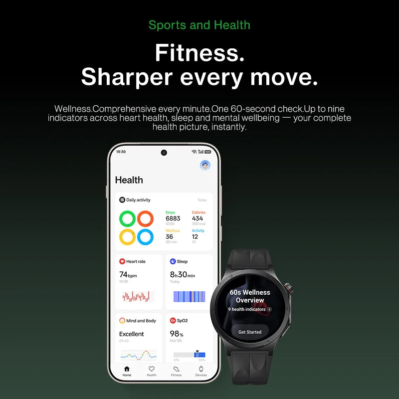 OnePlus Watch 4 smartwatch in titanio con Wear OS 6