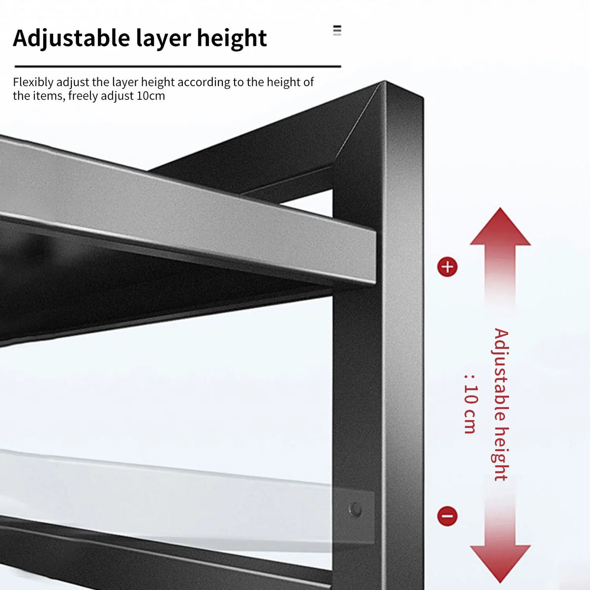 Microwave Shelf Organizer Expandable 38-64cm Retractable Oven Cooker Rack No-Drill Kitchen Countertop Appliances Storage Rack