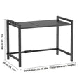 Microwave Shelf Organizer Expandable 38-64cm Retractable Oven Cooker Rack No-Drill Kitchen Countertop Appliances Storage Rack