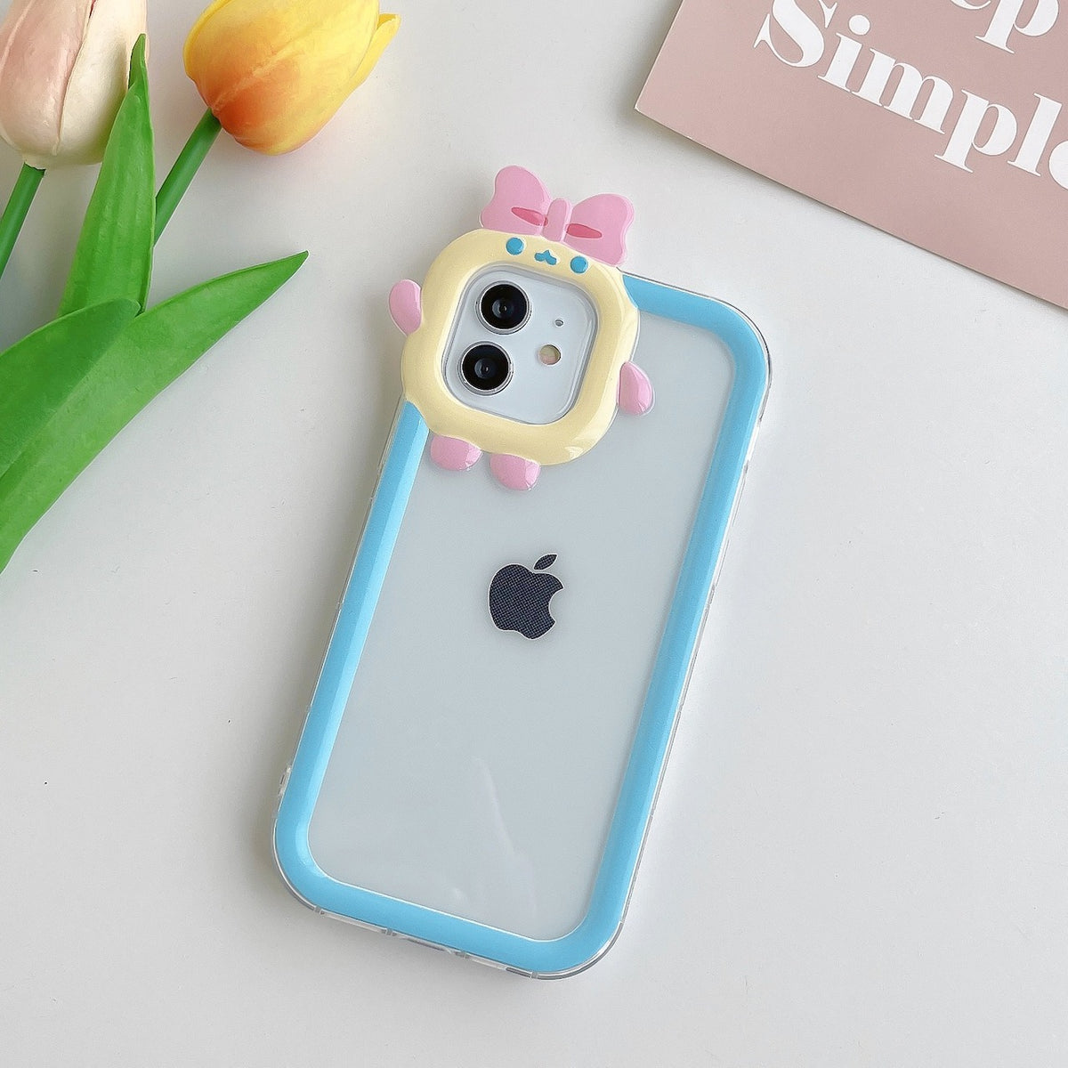 Multi Color Small Monster Lens For Apple iPhone 14maxe Phone Case Angel Eye 12pro Transparent TPU13/XR Soft Cover