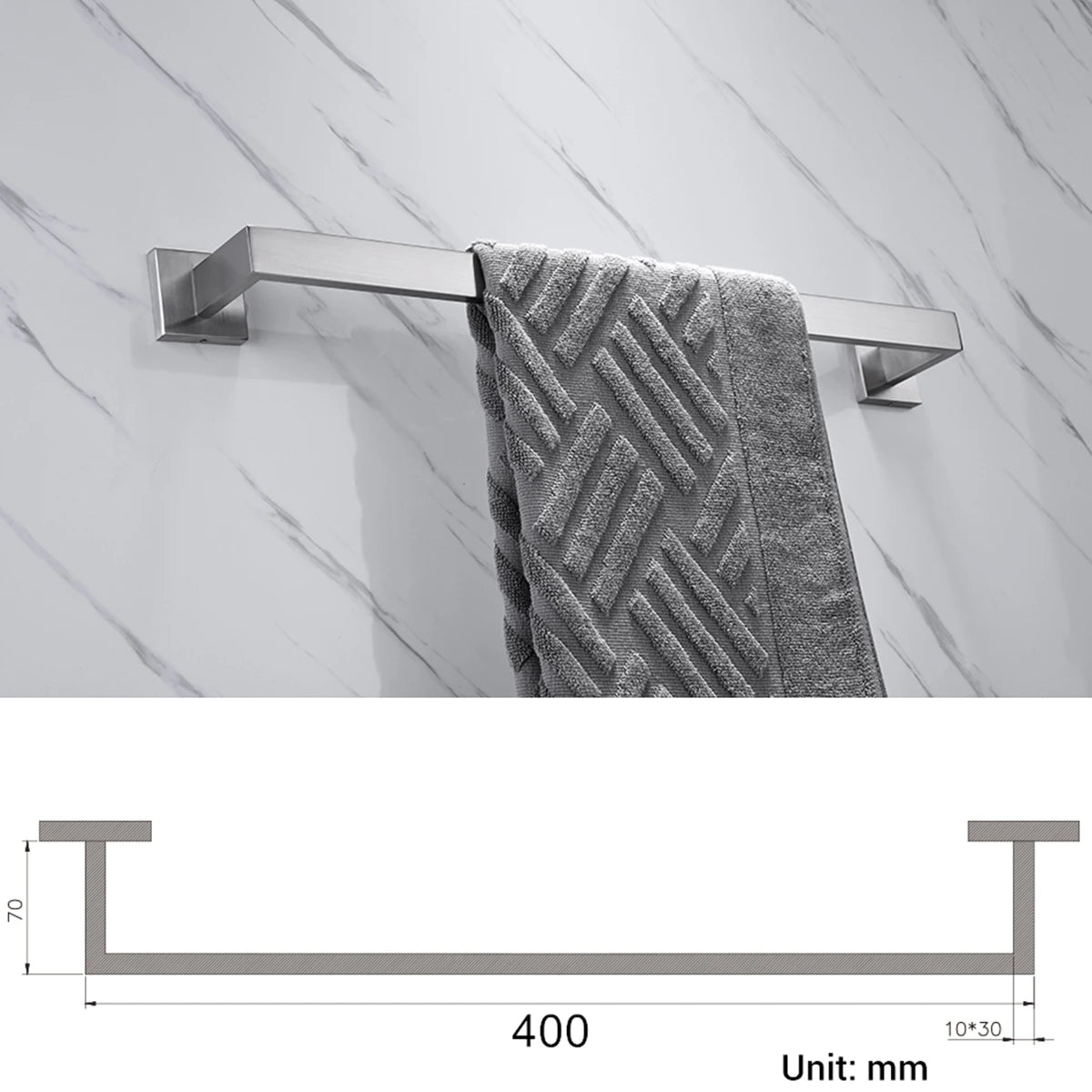 Set de accesorios de baño herrajes decoración soporte para papel higiénico colgador gancho toallero barra oro cepillado estante de pared de acero inoxidable