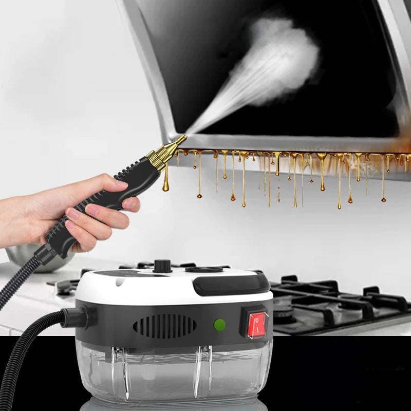 2500W Dampfreiniger Hochtemperatur-Sterilisation Druckreiniger für Haushalt Auto Küche Klimaanlage 220V EU-Stecker
