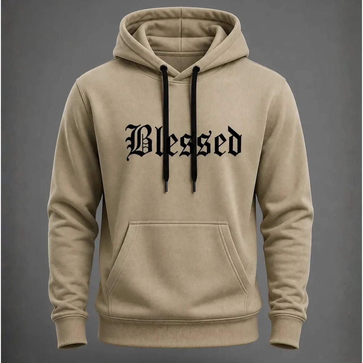 Kangaroo Blessed Hoodie mit Tasche und Kapuze Premium Cool Windbreaker Unisex MC1-EST548