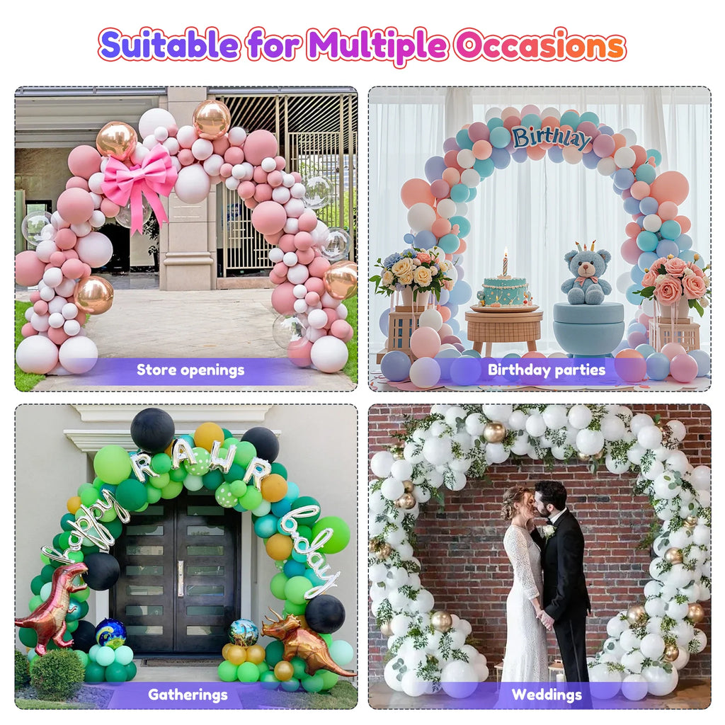 Soporte para globos ajustable con base, kit para arco semicircular de globos, ideal para cumpleaños, bodas y baby showers