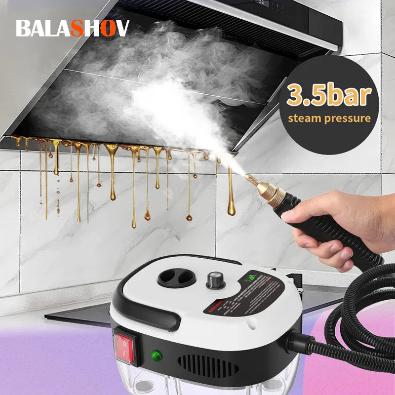 2500W Dampfreiniger Hochtemperatur-Sterilisation Druckreiniger für Haushalt Auto Küche Klimaanlage 220V EU-Stecker