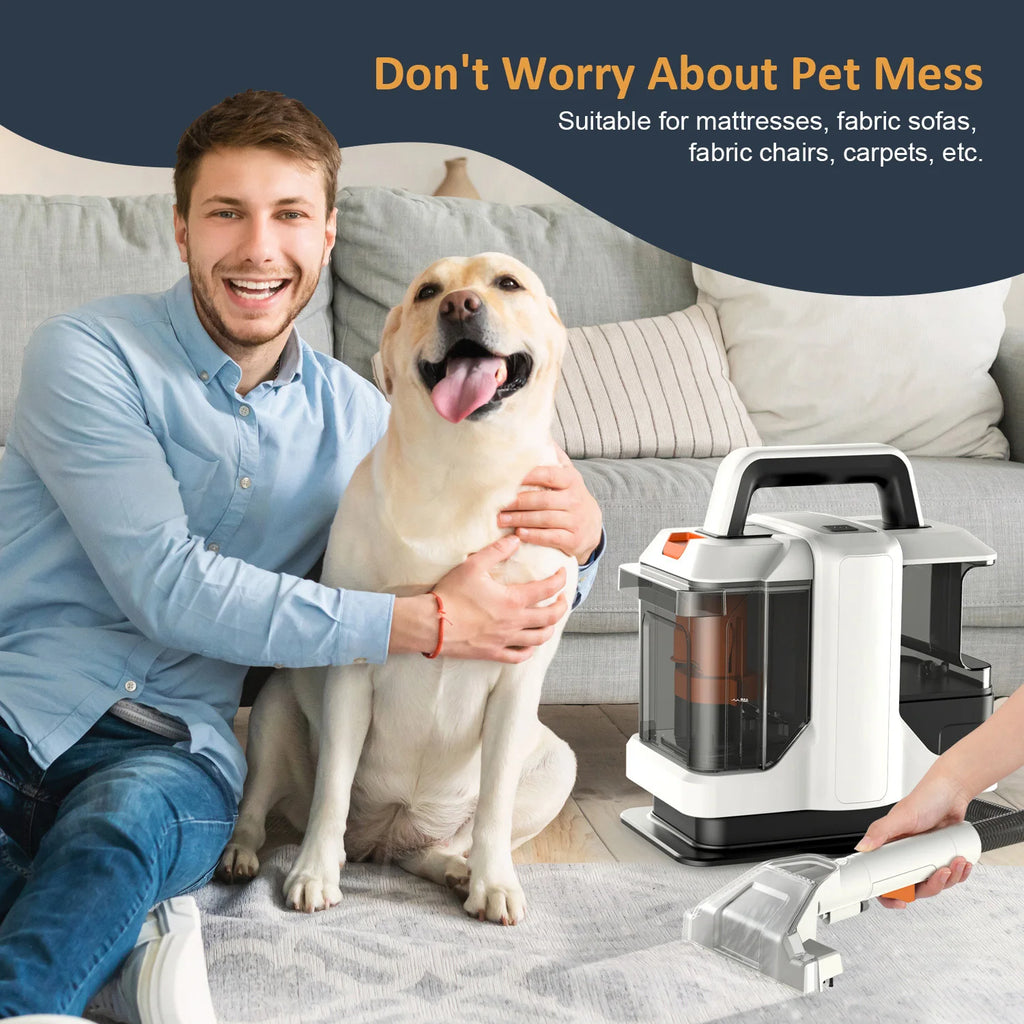 Spot Cleaner 750W 15KPa Hand-Teppichreiniger für Sofa Vorhang Sprüh-Saug-Integrierte Maschine Haushaltsreinigungsmaschine