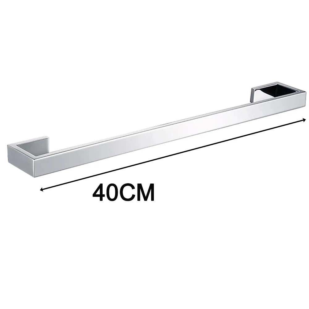 Badezimmer-Zubehör-Set Toilettenpapier- und Handtuchhalter Hakenstange Edelstahl Schlafzimmer Wandmontage Küchen- und Bad-Armaturen-Set