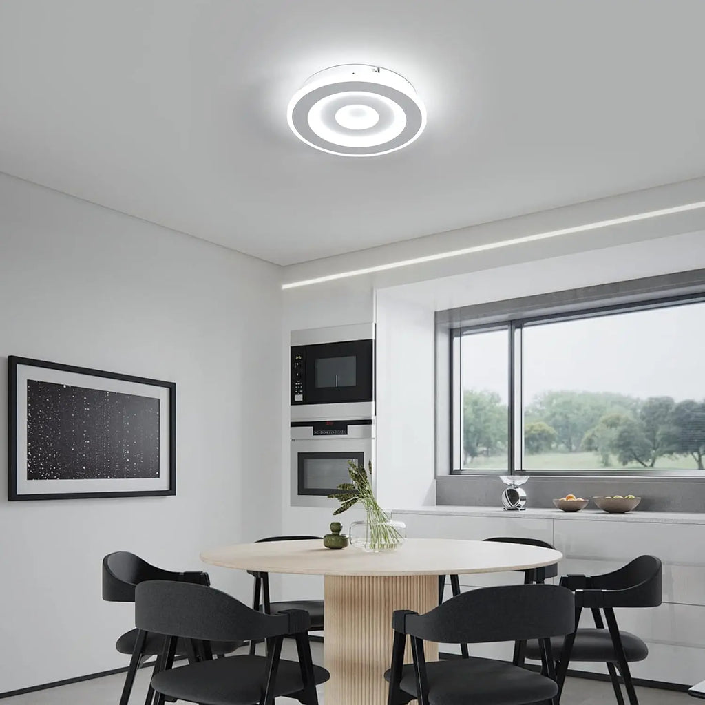 Lámpara de techo redonda LED, Lámparas de techo LED modernas 28W para pasillo, dormitorio, baño, cocina, sala de estar