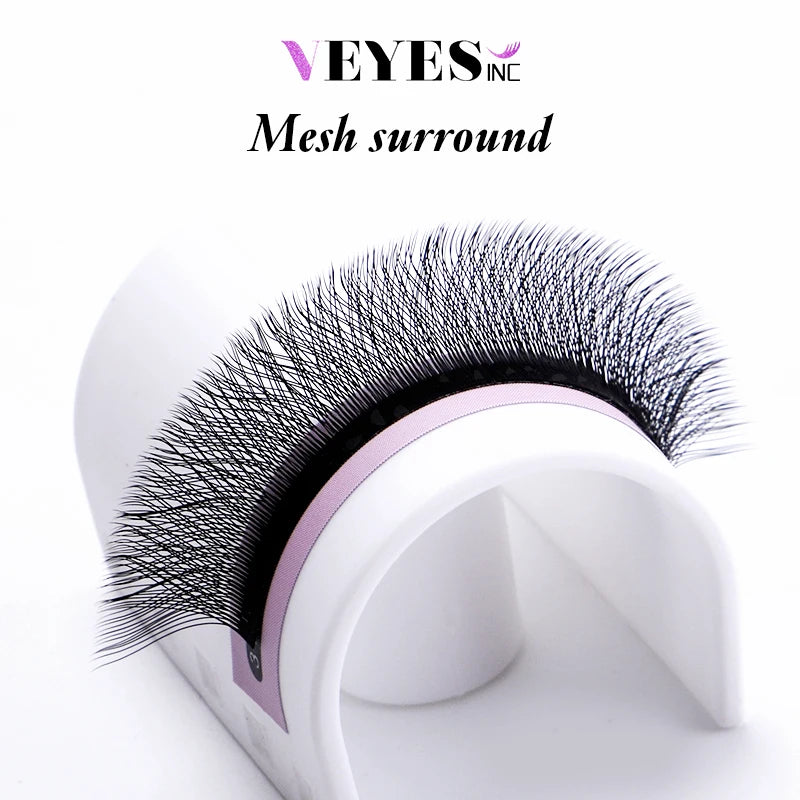 Veyes Inc W-Form Wimpernverlängerungen, Veyelash automatische Fächerbildung, 3D-, 4D-, 5D-, 6D-Fertigfächer, natürlich, weich, dicht, einzeln