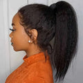 Perruque Lace Front 13X4 Kinky Straight, Perruque Lace Frontale HD Lisse Yaki Sans Colle, Perruques en Cheveux Humains Bouclés Bruts Vietnamiens, Closure HD 5x5 Wear And Go Perruques Sans Colle Densité 250% En Promotion Liquidation