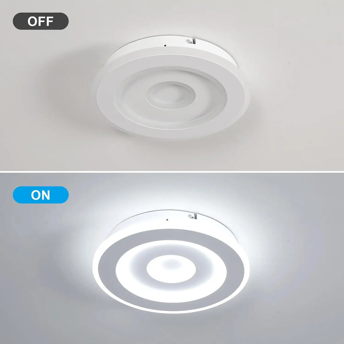 Lámpara de techo redonda LED, Lámparas de techo LED modernas 28W para pasillo, dormitorio, baño, cocina, sala de estar