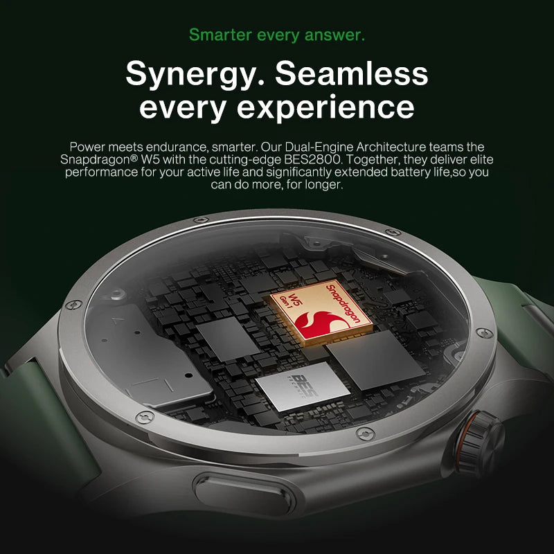 OnePlus Watch 4 smartwatch in titanio con Wear OS 6