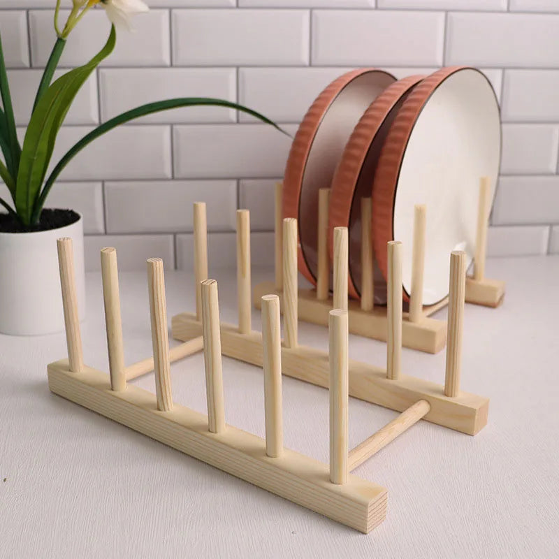 Organisateur de rangement de cuisine, égouttoir à vaisselle multifonctionnel en bois, accessoires de cuisine