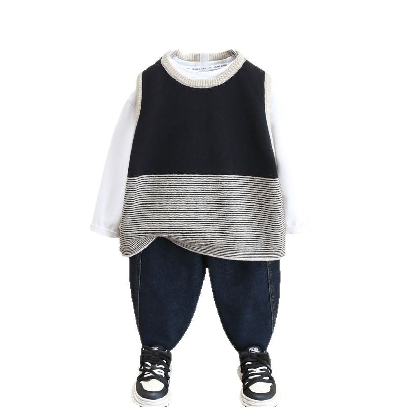Chic Knitted Vest for Boys Spring Autumn Kids