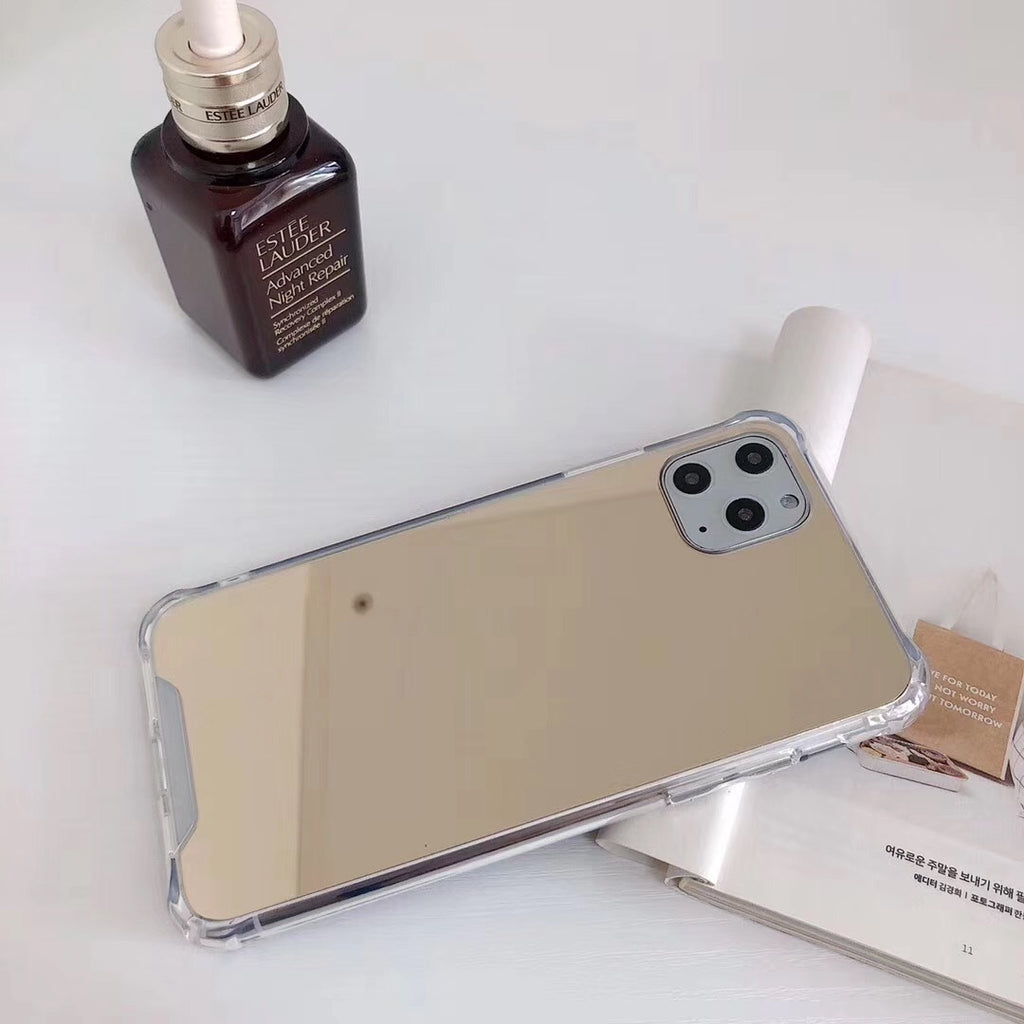 Gasbag Drop Proof Mirror Case for iphone XR XS MAX 13 14 Plus  Airbag Soft TPU Phone Cover