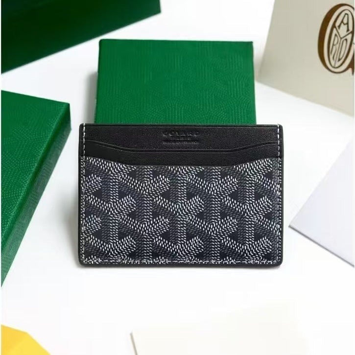 Goyard Fashion Card Holder for Men and Women, Multi-functional Wallet with Card and ID Slots, Casual Everyday Compact Card Case