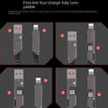 Factory 4-in-1 Cable, Dual USB-C to Lightning, 2-in-1 PD Fast Charging 100W, Type-C to Lightning Dual USB