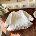 Cartoon Print Kids Sweatshirt Dress