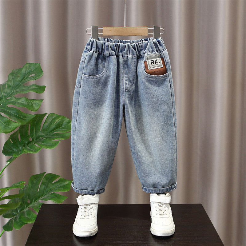 Boys Casual Soft Denim Long Pants