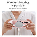 Samsung zfold 6 phone case FOLD5 flat hinge folding pen slot protective cover W23 electroplated lens film suitable