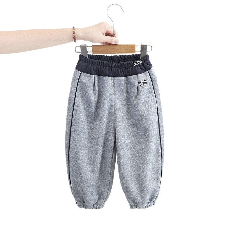 Casual Loose Fit Tapered Ankle Sweatpants for Boys